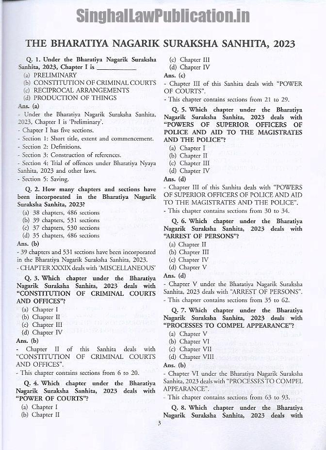 IMG_20240804_164451_722 Multiple Choice Questions on New Criminal Laws Containing Bharatiya Nyaya Sanhita, 2023 (Act 45 of 2023), Bharatiya Nagarik Suraksha Sanhita, 2023 (Act 46 of 2023), Bharatiya Sakshya Adhiniyam, 2023 (Act 47 of 2023) For Judiciary and all Competitive Examinations - Image 3