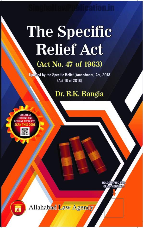 The Specific Relief Act -Dr.R.K Bangia [Allahabad Law Agency] - Image 1