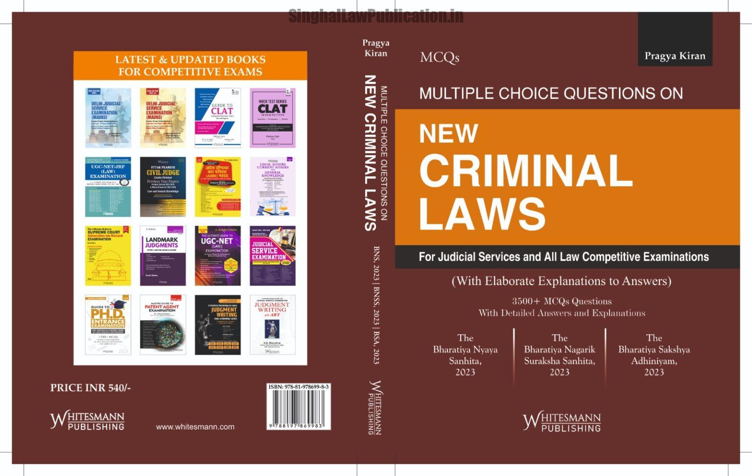WhatsApp-Image-2024-09-14-at-5.24.39-PM-1536x972 WhitesMann's MCQ on NEW CRIMINAL LAWS (For Judicial Services and All Law Competitive Examinations) By Pragya Kiran - Image 1