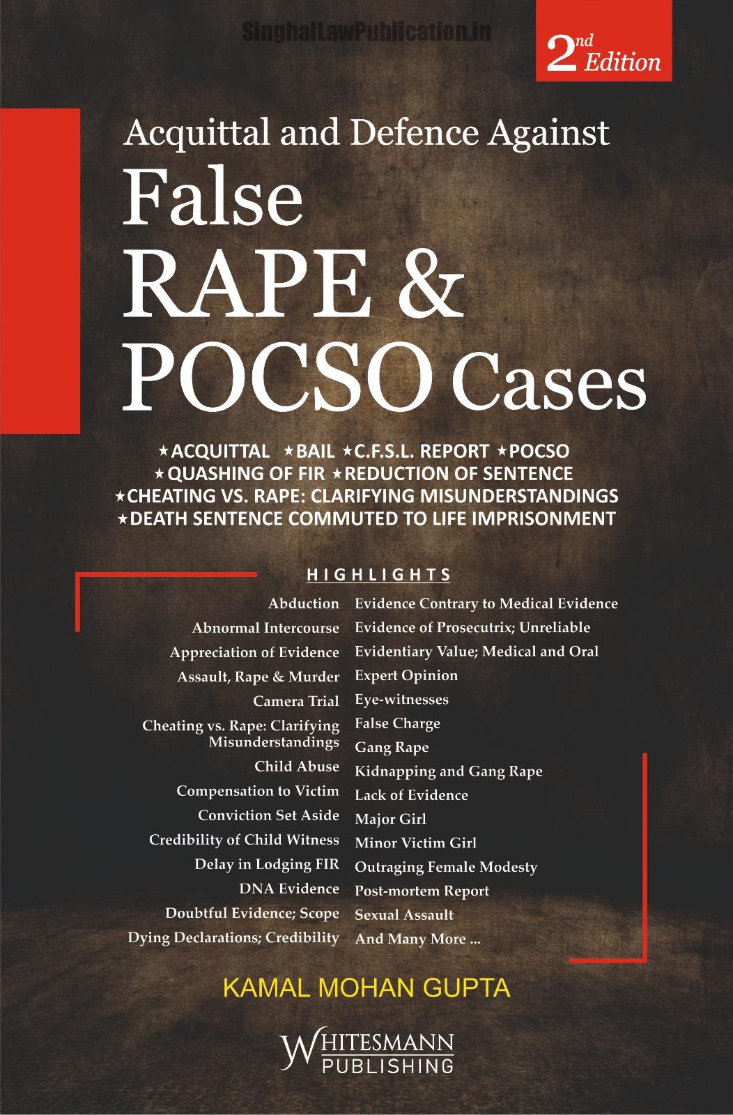 acquittal-and-defence-against-false-rape-and-pocso-cases-kamal-mohan-gupta-whitesmann Whitesmann's Acquittal and Defence against False Rape and POCSO Cases by Kamal Mohan Gupta - Image 1