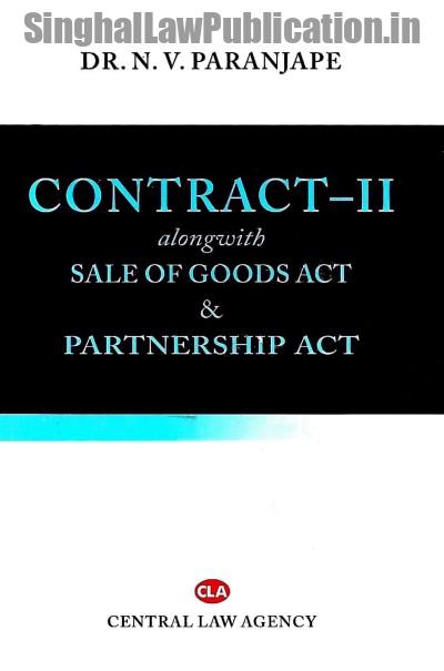 CLA 99098696 Contract II along with Sale of Goods Act and Partnership Act by N V Paranjape - Image 1